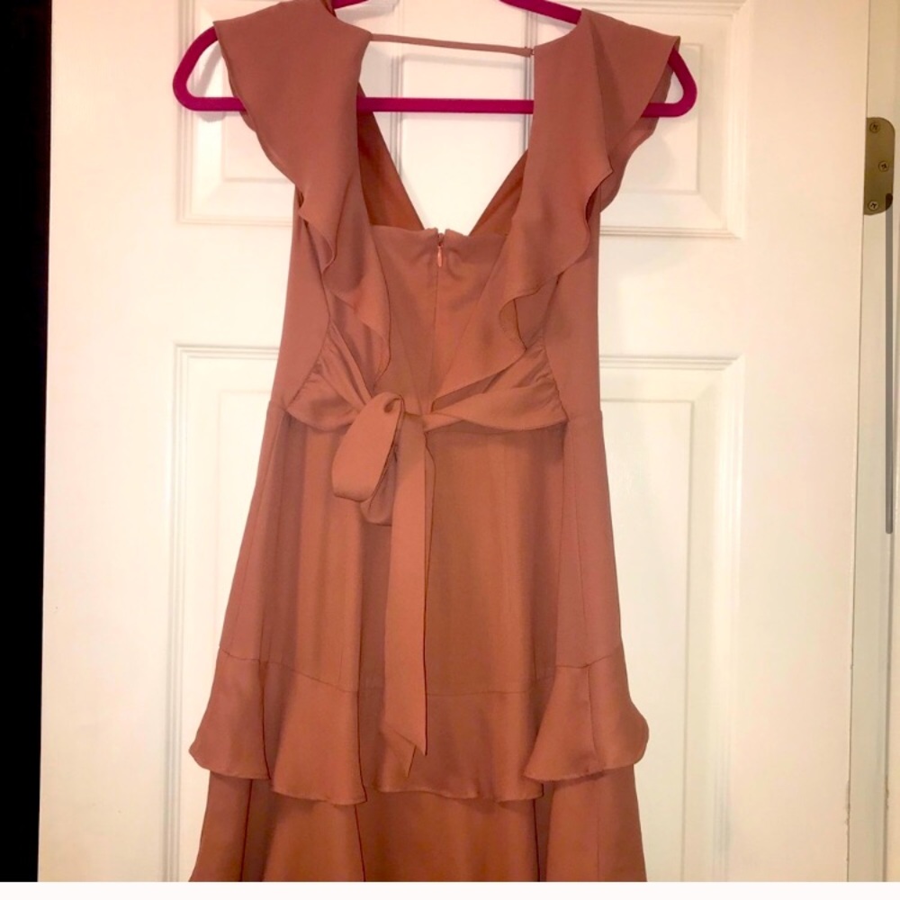 Express 00P Pink Ruffle Mini Dress - Picture 6 of 8
